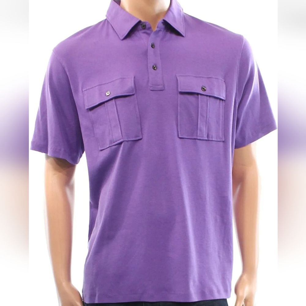 Michael Kors Purple Men's 2 Pocket Top